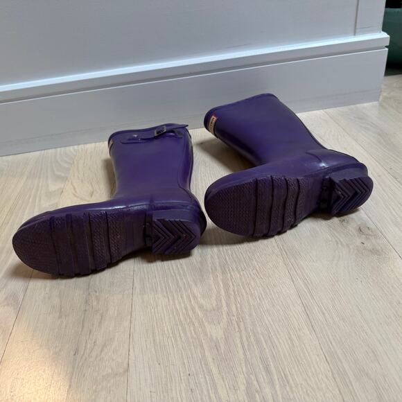 Kids Hunter Rain Boots Purple Wellies US 3M/4F /UK 2 Waterproof Shoes - Picture 11 of 11